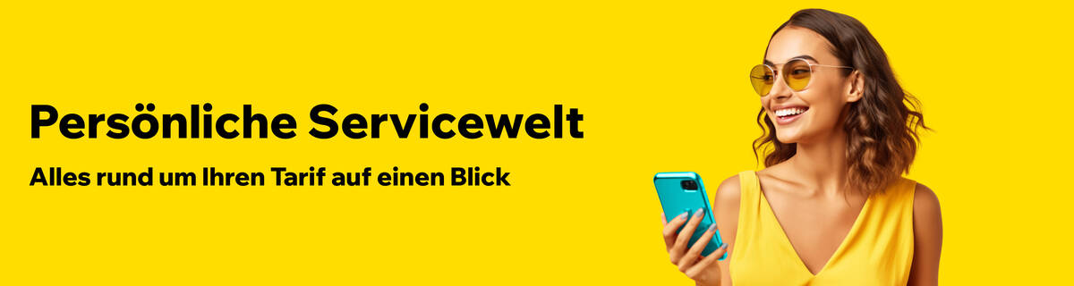 Persönliche Servicewelt, alles rund um Ihren Tarif auf einen Blick.