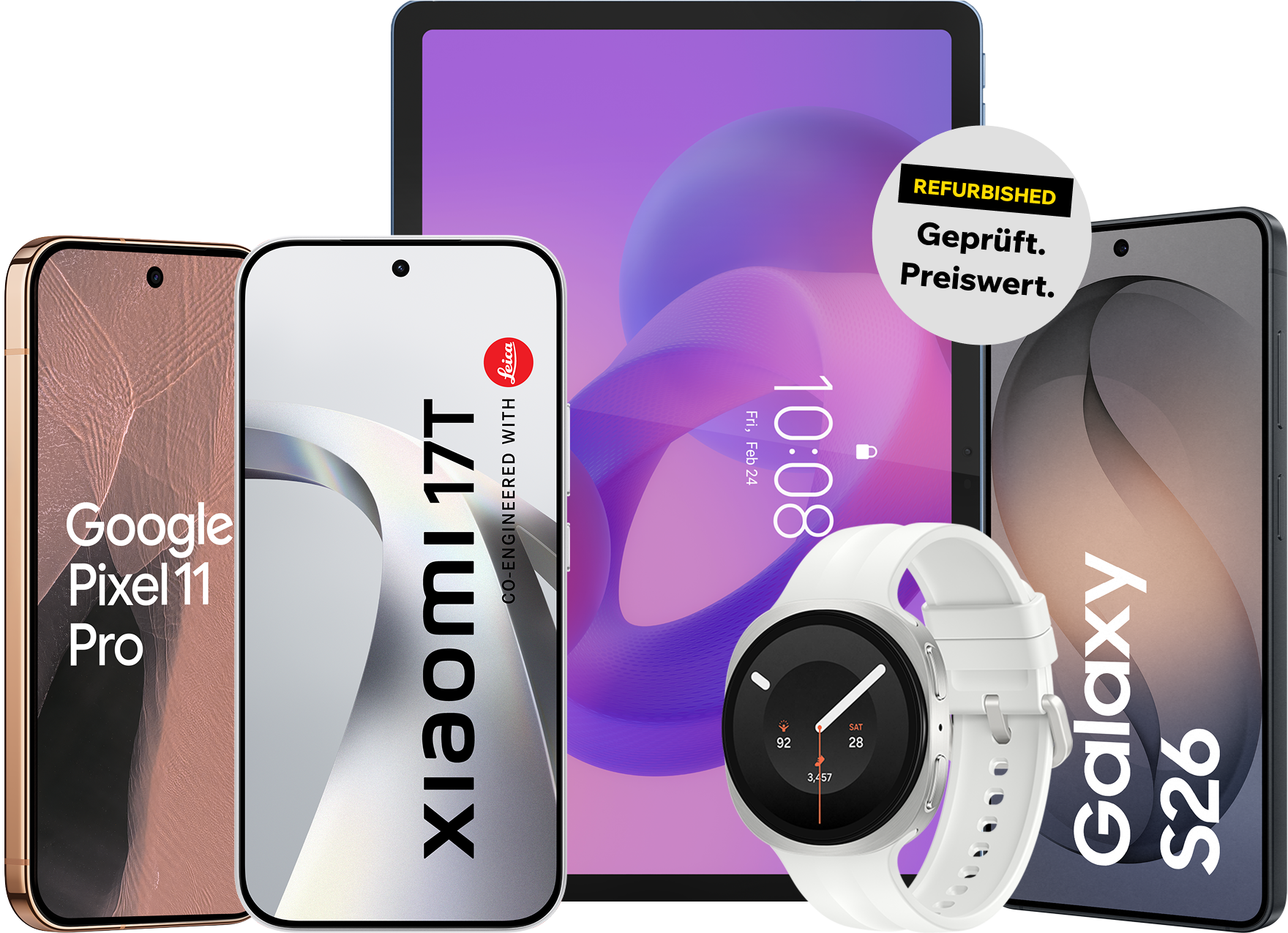 Jetzt eine große Auswahl an refurbished Handys und Tablets günstiger bei cyberSIM kaufen